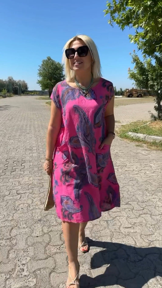 💕Bavlnené šaty s potlačou👗