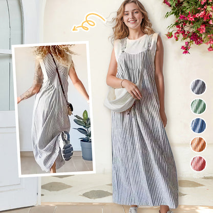 ✨Hétköznapi csíkos camisole ruha - fáradságmentes stílus és kényelem