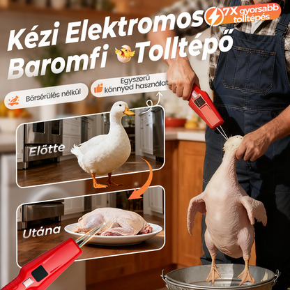 🦆🐓 Elektromos baromfi-tolltépő gép