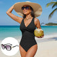 ☀️50% kedvezmény🏖️ Női, derékvonalat kiemelő egyrészes fürdőruha 🩱