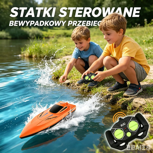 🚤 Kétmotoros, nagy sebességű távirányítású hajó