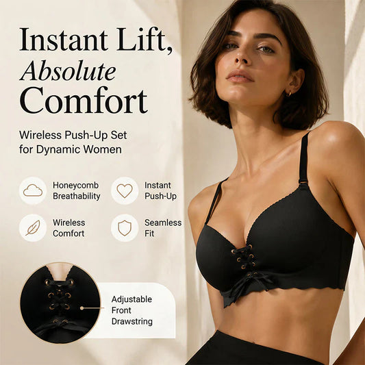 👙☁️ Emelje és formázza természetesen – Női varratmentes push‑up tartó melltartó ✨