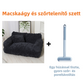 💘🐾 Puha nyugtató állatágy levehető huzattal | Kényelmes pihenőhely kutyáknak és macskáknak 🛏️✨