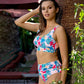 🌼 Női divat többszínű nyomtatott bikinis fürdőruha 3 részes készlet