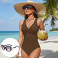 ☀️50% kedvezmény🏖️ Női, derékvonalat kiemelő egyrészes fürdőruha 🩱