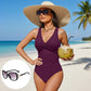 ☀️50% kedvezmény🏖️ Női, derékvonalat kiemelő egyrészes fürdőruha 🩱