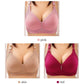 💕 Plus Size Kényelmes Drót nélküli Melltartó – Varratmentes Nylon-Spandex, Megrogyásgátló és Légáteresztő 👙