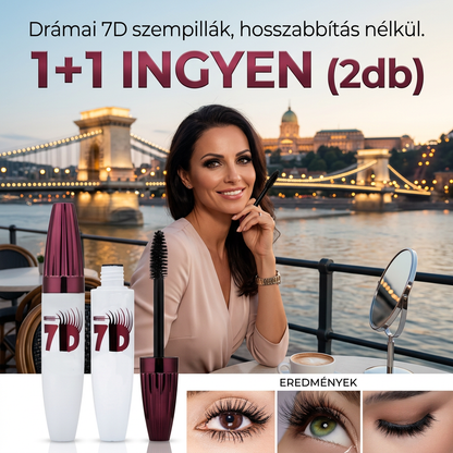 👁️ Vízálló Szempillaspirál – Nem Mosódik El, Extra Hosszú | 1+1 Gratis! 💧✨🎁