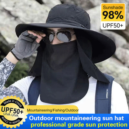 ☀️ Hegymászó napellenző sapka – UPF 50+, nyakvédővel és szellőzőnyílásokkal túrázáshoz és trekkinghez 🧢