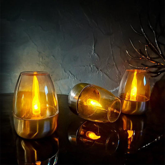 🕯️ LED gyertyák hangulatfény - Napenergia táplálású