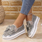 ✨New products on offer ✨Women's Rhinestones Slip-On Bow Sneakers