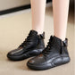 【✨2025 Új Termékek】👢Fehér talpú Faux Fuzzy csizmák