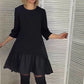 💞Őszi és téli elegáns fekete ruha