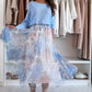 🌸Tavaszi akciók🌸 Kék szett Bow Back Top és Tulle szoknya