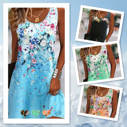 Women’s Floral Sleeveless Summer Dress