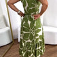 🏖️Női Casual Resort Print Ruched Tunic Dress