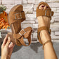 【EU 35-42】👡Női Chunky sarok csatos szandálok