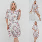 🌹Elegáns sifon hosszú pliszírozott ruha rövid ujjakkal👗