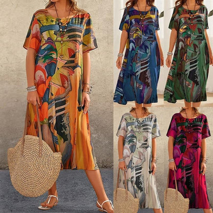 🔥👗Időben korlátozott akció Trópusi szellő ruha