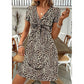 Women's Sleeveless V-Neck Waist Pleated Dress