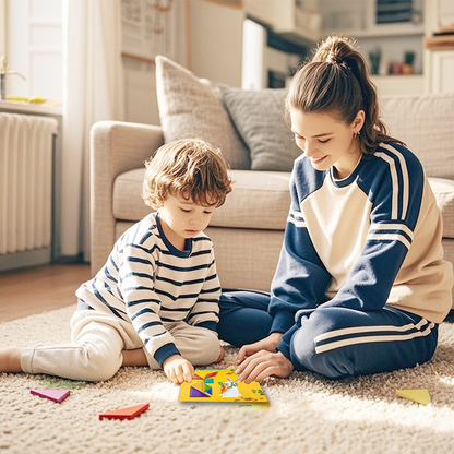 Mágneses utazó tangram puzzle gyerekeknek🎈