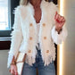 Women’s Fashion Button Tassel Short Coat