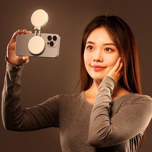 💥 3 az 1-ben Mágneses Szépség Selfie Fény Mobiltelefonokhoz 📱💡