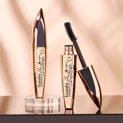 Fekete vízálló, tartós szempillaspirál a szempillák hosszabbításához, dúsításához és göndörítéséhez