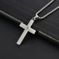 Stainless Steel Cross Pendant Necklace for Men & Women