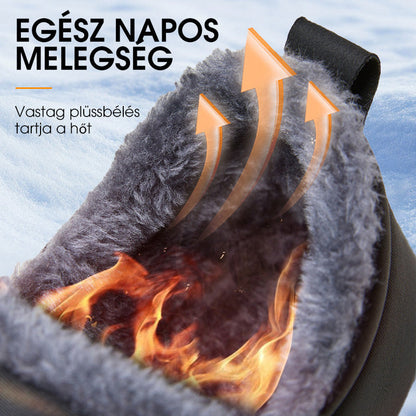Plüssbéléssel Megerősített Vastag Téli Hócsizma