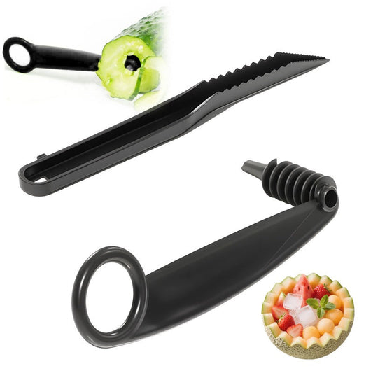 🥔🍴Spirálkés és V alakú vágókések gyümölcsdíszítéshez