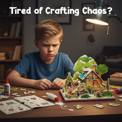 3D DIY karácsonyi kirakós készlet