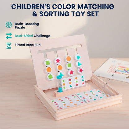 Zestaw zabawek dla dzieci do dopasowywania kolorów i sortowania