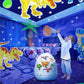 🌙✨ Varázslatos 360°-os Csillag Projektor Éjszakai Lámpa Gyerekeknek – Mesés Fényvetítő Dinoszaurusz, Csillag és Álomvilág Hatásokkal