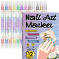 🎨Szettben kapható körömrajzoló tollak – Egyszerű DIY manikűr és pedikűr otthonra💅
