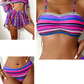🩱 Csíkos spagetti bikini 4 részes szett 🏖️