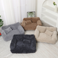 🐶🛋️ Puha nyugtató állatágy – Levehető, mosható huzat, meleg & biztonságos