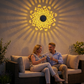 ☀️ Napenergia mandala lámpa kerthez és teraszhoz – 2 az 1-ben: állólámpa és fali lámpa✨🏡