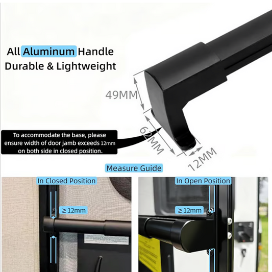 🚐Alumínium ajtófogantyú lakókocsi szúnyoghálós ajtóhoz🔧