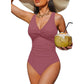 ☀️50% kedvezmény🏖️ Női, derékvonalat kiemelő egyrészes fürdőruha 🩱