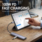 Hordozható 5-az-1-ben USB-C hub 4K HDMI kimenettel