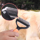 🐶 ✂️ Kétoldalas öntisztító kefe háziállatoknak – Eltávolítja a laza szőrzetet, masszírozza a bőrt és csökkenti a szőrhullást kutyáknak és macskáknak 🐕✨