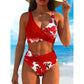 🌼👙 Női Alakformáló Bikini, Virágmintás