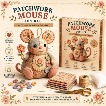 🧵  DIY patchwork egér varrókészlet  🐭