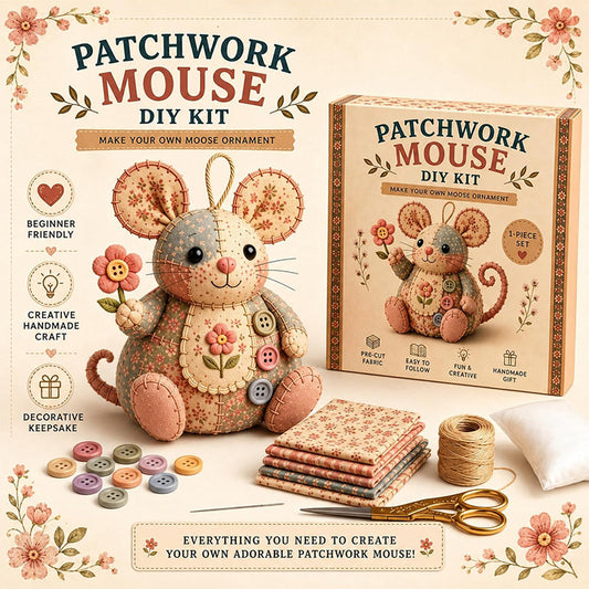 🧵  DIY patchwork egér varrókészlet  🐭