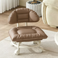 Rolling Low Stool with Backrest