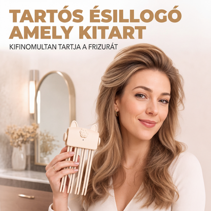 🌿1+1 INGYEN💇‍♀️ Vezeték nélküli fűtött törekponti emelő csípő‑szalon szintű koronatérfogat vékony, lapos hajon, durva hátrafésülés nélkül