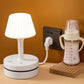 🛏️💡 Ágy melléki lámpa AC aljzattal és USB portokkal: Töltés és fény egyben 🔌🛡️
