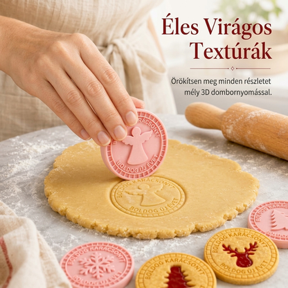 🎄✨ Karácsonyi Süti Formakészlet: Tökéletes Minták és Ünnepi Hangulat! – Újrafelhasználható formák, készíts csodaszép ünnepi süteményeket az egész család számára ✨
