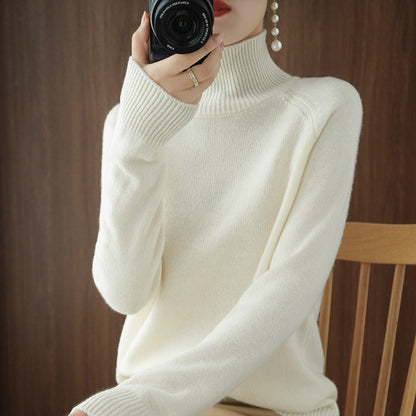 Solid turtleneck knit sweater ✨2023 Hottest Products in Apparel Category